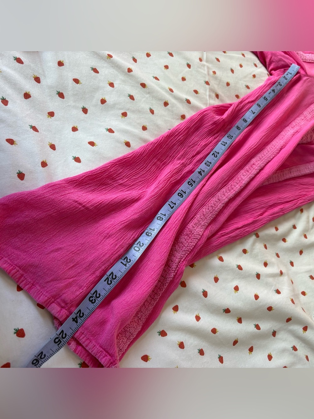 Bunulu Pink Embroidery Trimmed Wide Leg Cropped Pants Size M - Picture 9 of 11